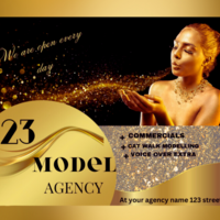 Model agency Fashion poster