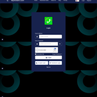 Login page of digital cards management system