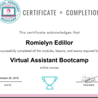 VA Bootcamp Certificate