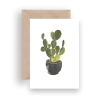 Botanical Card for Lykkefund Paper