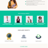 Online course website sales funnel