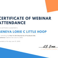 WEBINAR CERTIFICATE