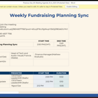 Weekly Reporting & Data Tracking