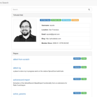 Github users search api