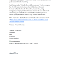 Press Release | Video On Demand Courses | UK