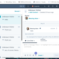 Client Interaction on Hubspot