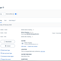 Appointment scheduling with Calendly