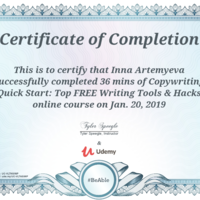 Copywriting Certificate