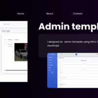 Admin template 