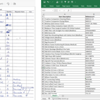 Hand written image to MS Excel