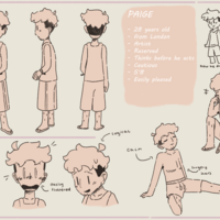 Character Sheet from a short film of mine, Travel Journal