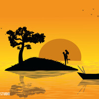 Sunset Illustration 