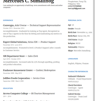 Resume using Google Docs