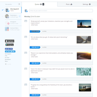 Scheduling post on Buffer