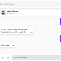 Real-time chats page