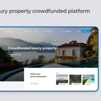 Luxury property crowdfunded platform 