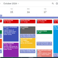 sample of calander management