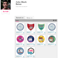 Credly Badges showcasing my skills