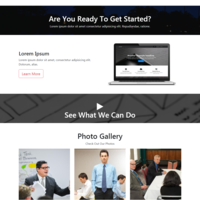 Bootstrap Demo Site: Home page