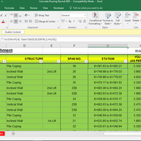 Excel with conditional formatting