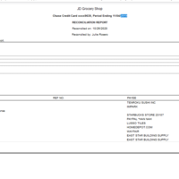 Reconciliation Report in Quickbooks