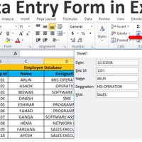 Data entry for excel