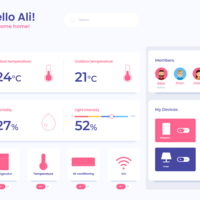 Smart Home Web App Design