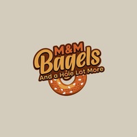 Logo For M&M Bagels 