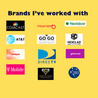 Brands I've worked with