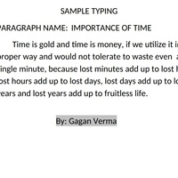 Sample Typing 