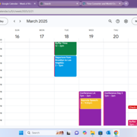 Events planning and time management 