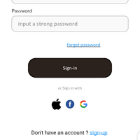 Sign-in page