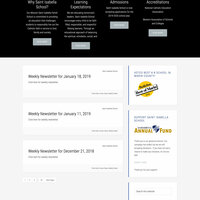 WordPress website for Saint Isabella School in  