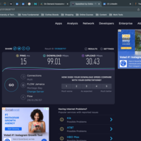 Internet Speed 120 mbps Download / 30 Upload