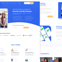 Instagram Marketing page
