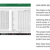 Data Entry: New Product Evaluation
