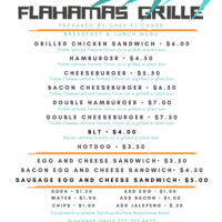 FOOD TRUCK MENU