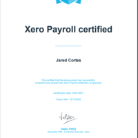 Xero Payroll Certified