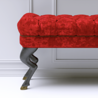 Glamorous ottoman