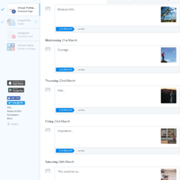 Scheduling Social Media posts using Buffer.