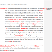 Transcript Proofreading