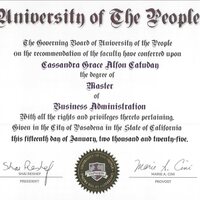 UoPeople MBA Diploma