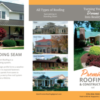 Premier Roofing Tri-fold outside