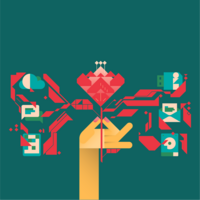 Abstract Illustration for Digital India