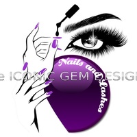 sample nail salon logo