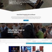 Barack Obama Presidential Library web design project
