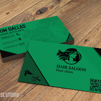 A mockup business card