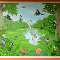 Garden- wall painting