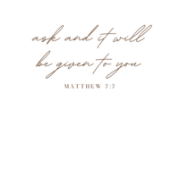 Matthew 7:7-tshirt design
