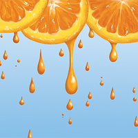 Package Illustration "Orange Juice Rain"
